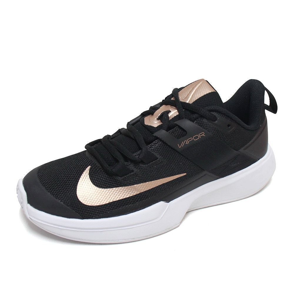 Nike Women's Size 8 Court Vapor Light Tennis Shoes Black Gold Athletic Sneakers - Picture 14 of 16